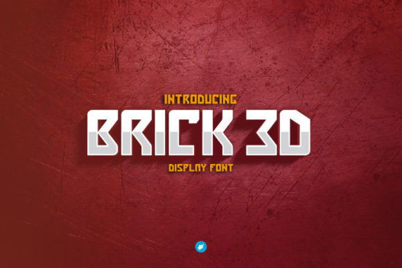 Brick 3D: The Bold Display Font for Eye-Catching Campaigns
