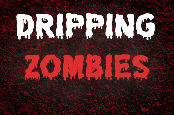 Bring Spooky Charm to Your Creations with Dripping Zombie Font