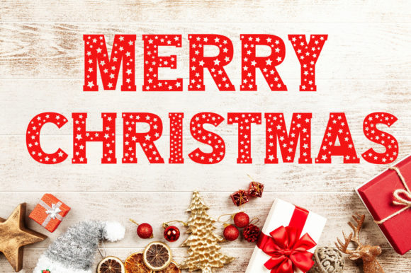 Christmas Stars: A Festive Display Font for Editorial Design