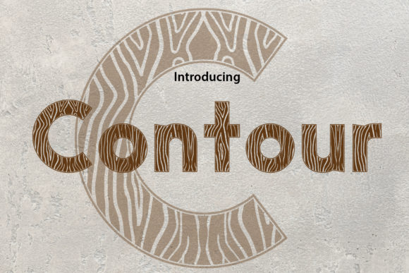 Contour Font: Bold Display Typography for Web Design