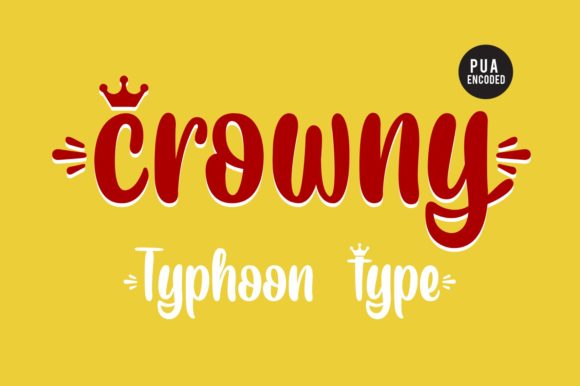 Crowny: A Fun and Engaging Display Font for Web Design