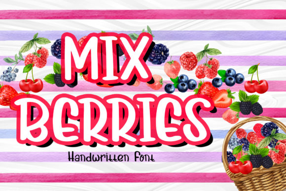 Enhance Your Brand with Mix Berries, a Fun and Fresh Display Font