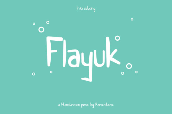 Flayuk: A Simple and Neat Lettered Display Font for Branding