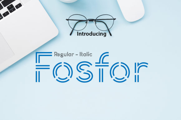 Fosfor Font: A Fresh Display Typeface for Makers