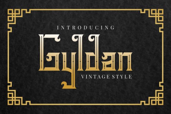 Gyldan: A Vintage Display Font for Modern Web Design