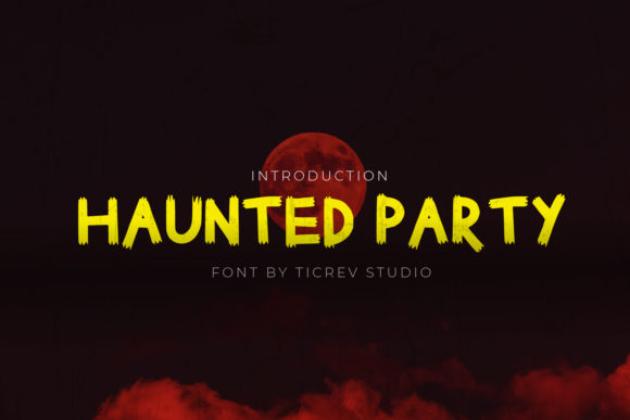 Haunted Party: A Spooky Yet Charming Font for Your Brand