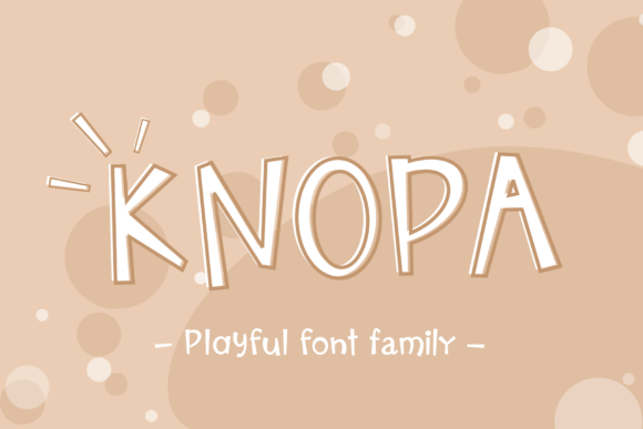 Knopa: A Quirky and Fun Display Font for Creative Projects