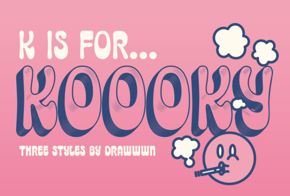 Koooky: A Funky Display Font for Crafters and Creators
