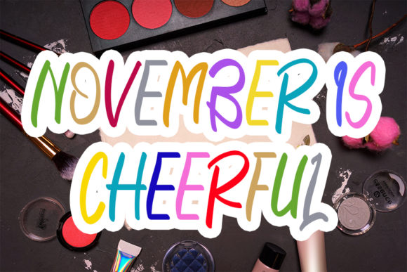 November is Cheerful: A Font Full of Joy and Character