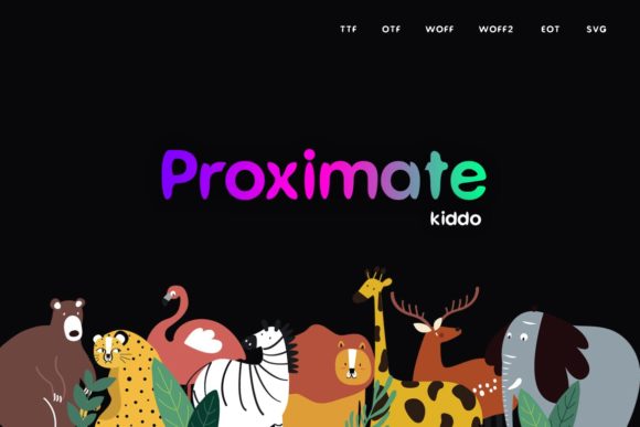 Proximate Kiddo: A Playful Display Font for Engaging Editorial Design