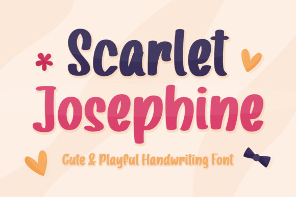 Scarlet Josephine Font: A Playful Display Typeface for Branding