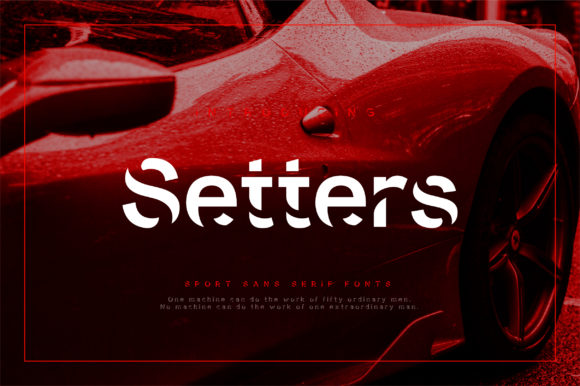 Setters: A Bold and Authentic Display Font for Makers