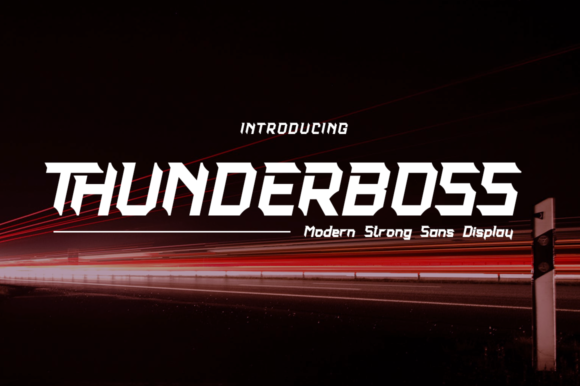 Thunderboss: A Modern Display Font for Memorable Branding
