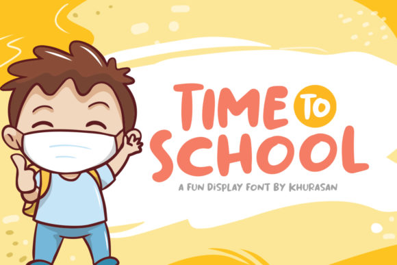 Time to School: A Fun Display Font for Engaging Campaigns