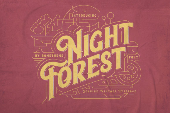 Transform Your Brand with Night Forest Display Font