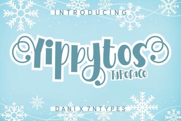Yippytos: A Charming Winter-Themed Display Font for Web Design